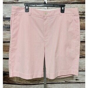 Vineyard Vines Shorts Men's Size 38 Seersucker Red White Striped 9” Inseam